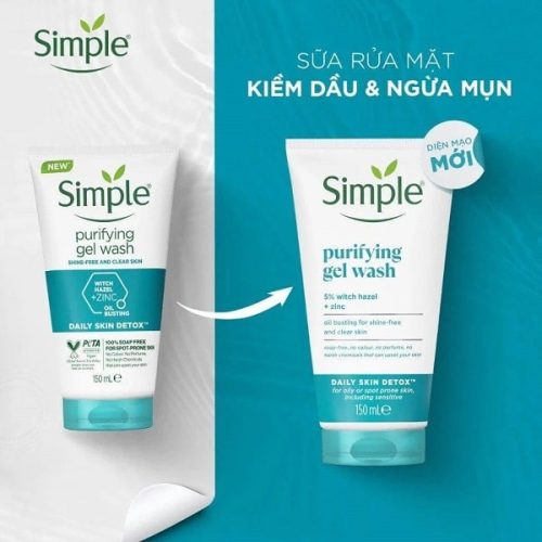 ژل شستشوی پوست چرب سیمپل مدل Purifying حجم 150 میل - 3