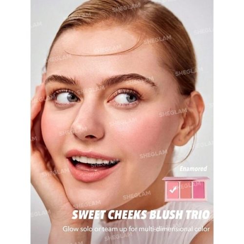 پالت رژگونه 3 رنگ شیگلم مدل Sweet Cheeks - 3