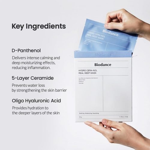 قیمت ماسک ورقه‌ای آبرسان hydro cera nol بایودنس
