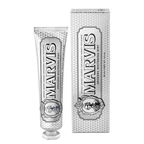 خمیر دندان سفید کننده مارویس مدل Smokers Whitening Mint حجم 85 میل